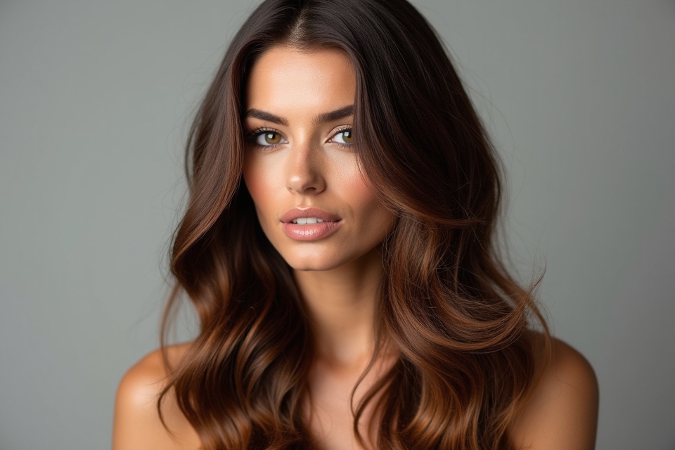 warm chocolate caramel tones