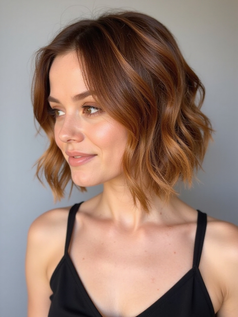 warm tones for short hair