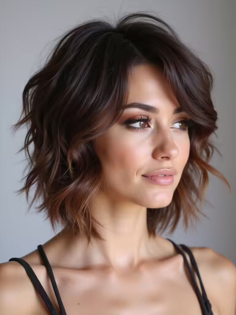 wolf cut hair transformations