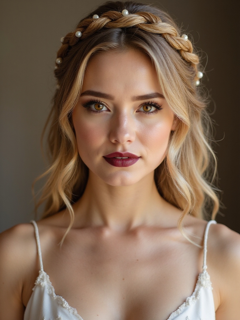 airy loose braided crown