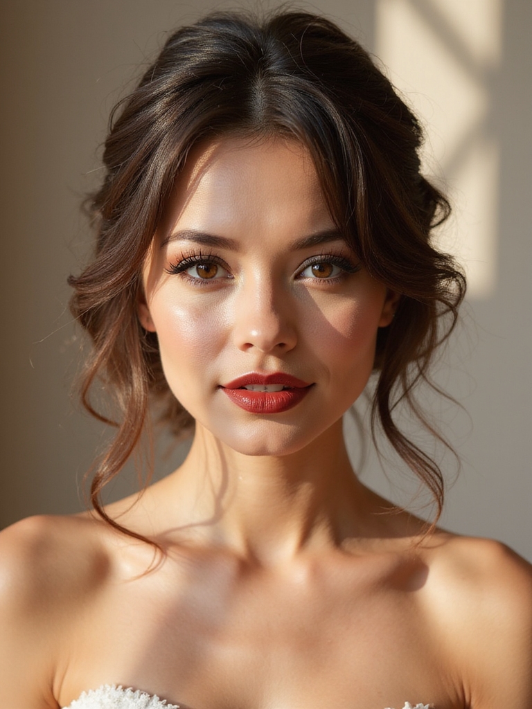 asymmetrical side part braided elegance
