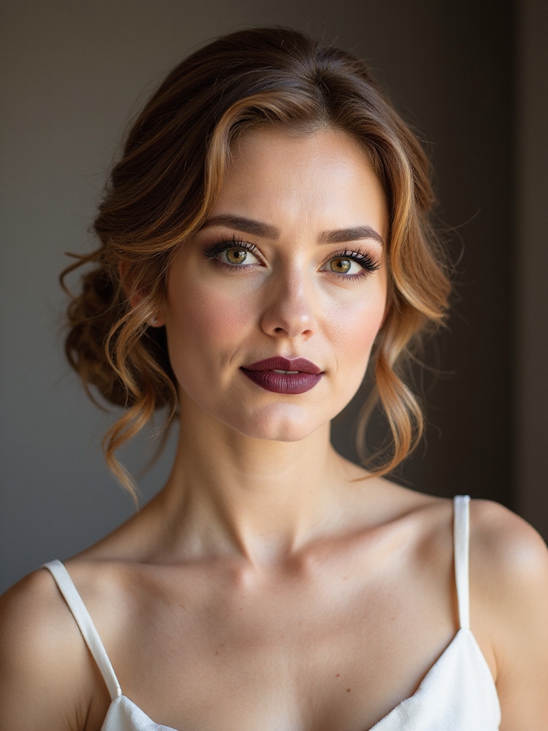 balance hair with neckline