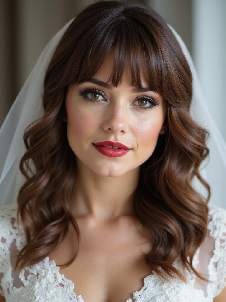 bangs enhance facial features