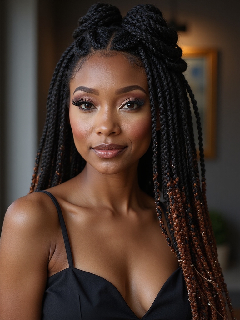 beaded goddess braid elegance