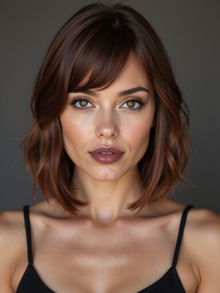 bob length complements bridal look