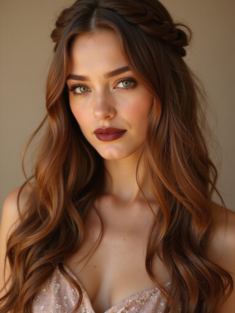 bohemian loose braid elegance