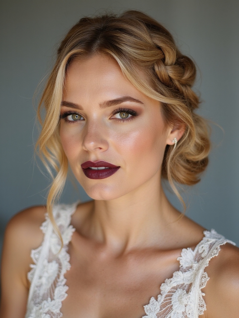 boho braided crown bun