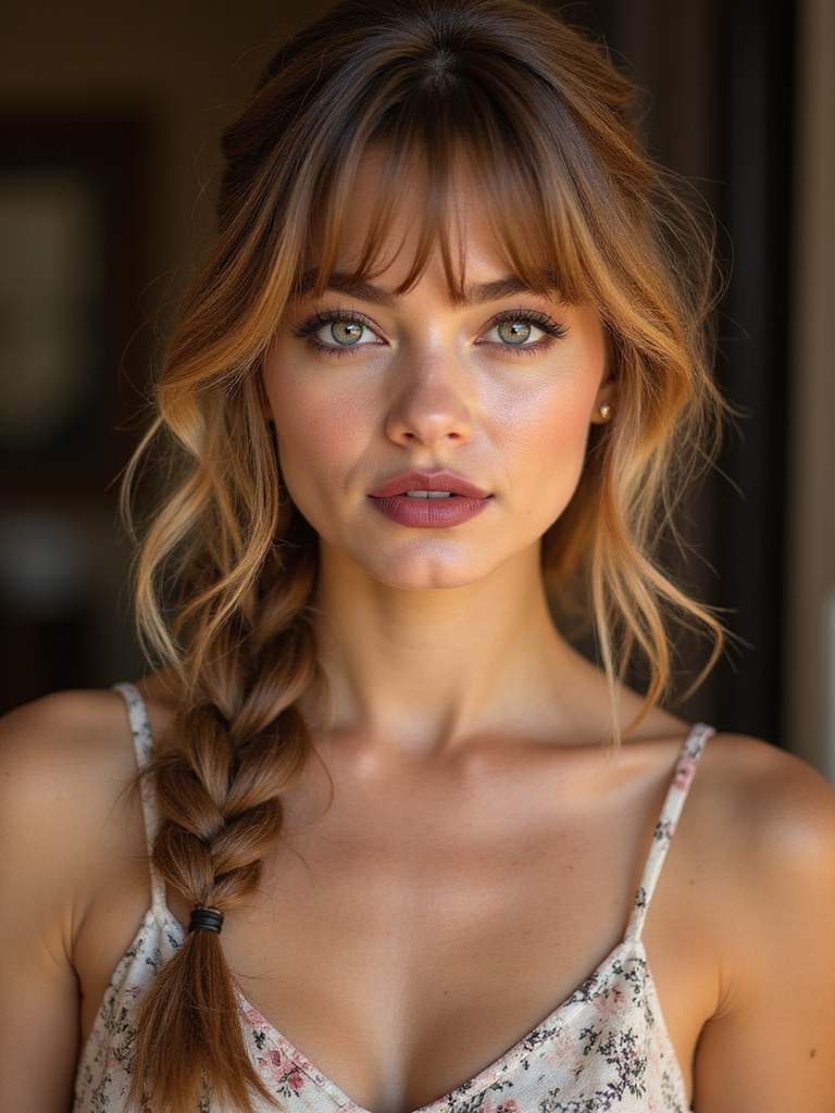 boho relaxed fishtail braid
