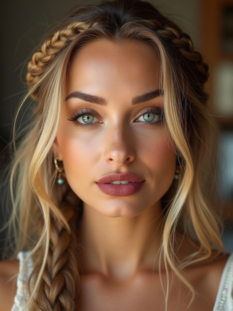 boho sun kissed braided crown