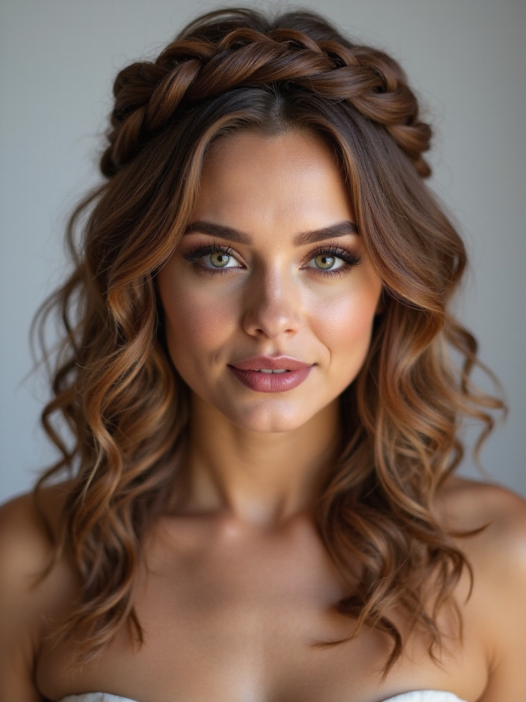 boho textured braided crown
