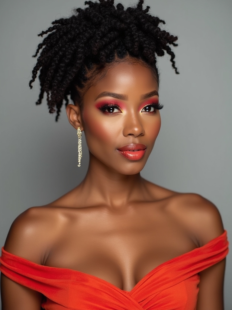 bold bridal short locs