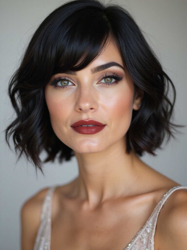 bold short bridesmaid cuts