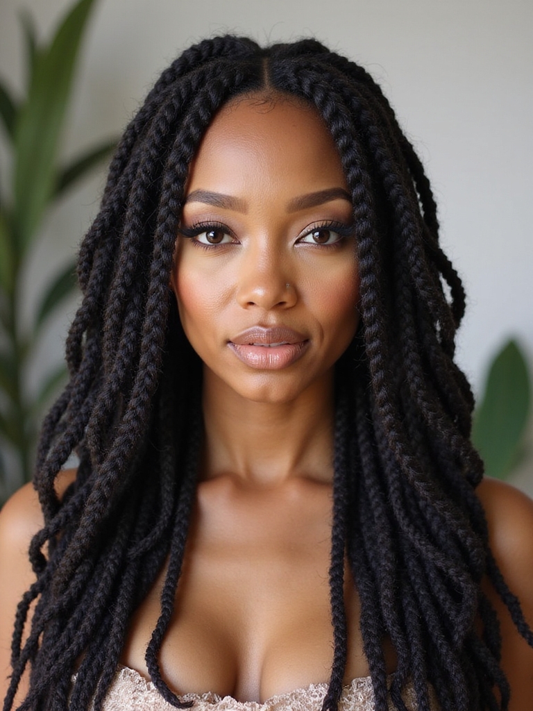 bold textured bridal locs