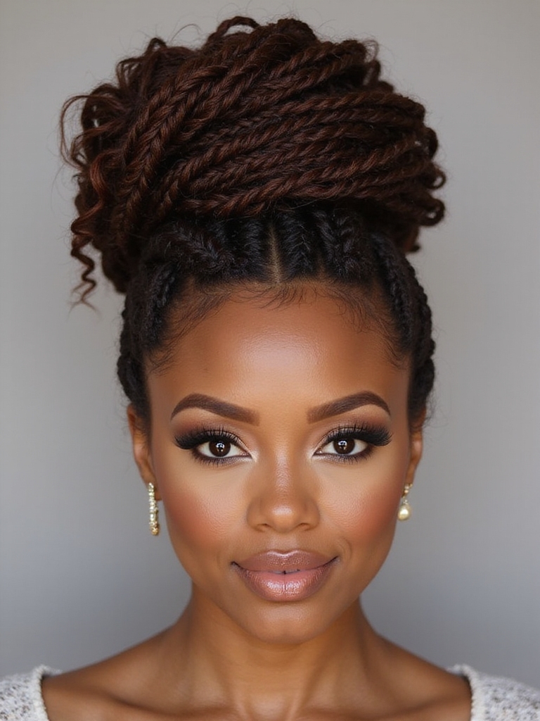 braided african bridal elegance