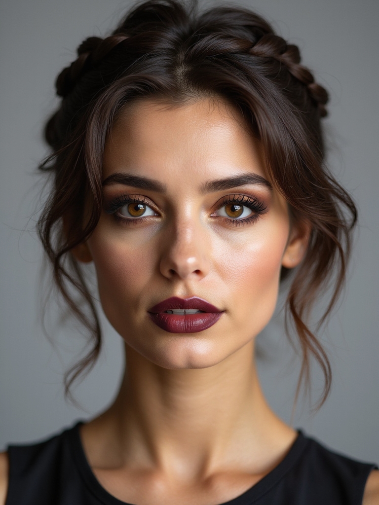 braided crown for short hair