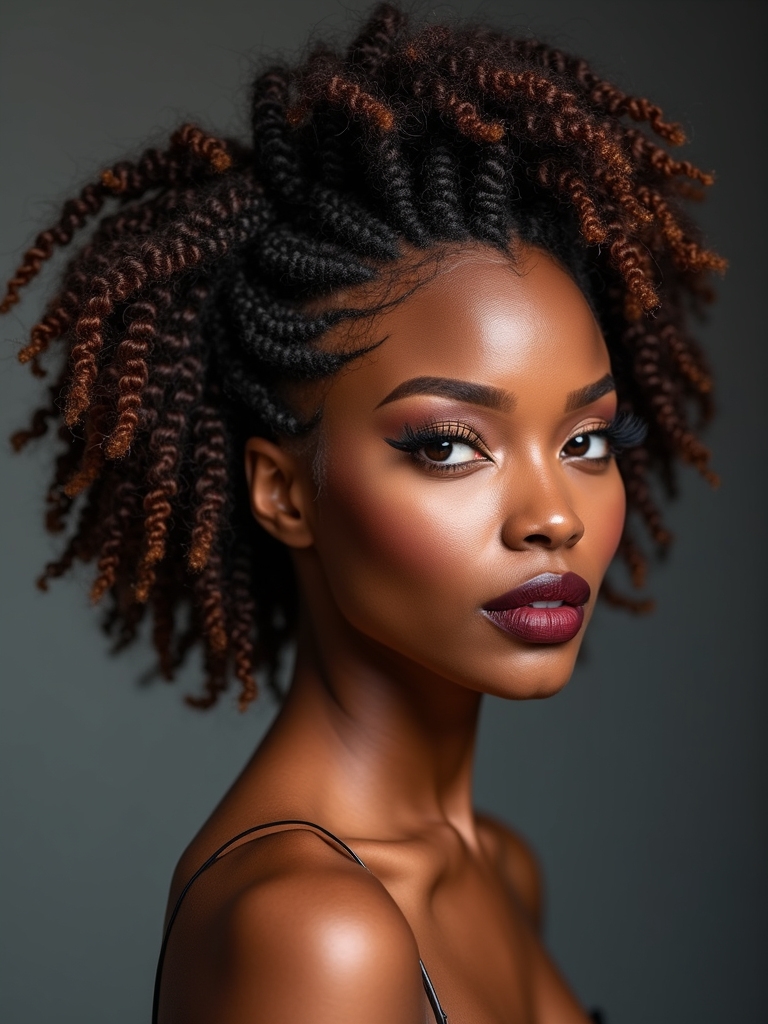 braided halo with babyhairs
