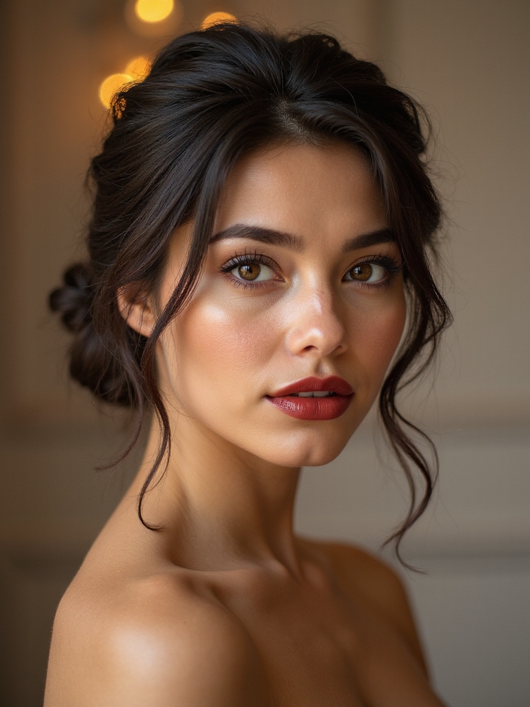 braided romantic loose bun