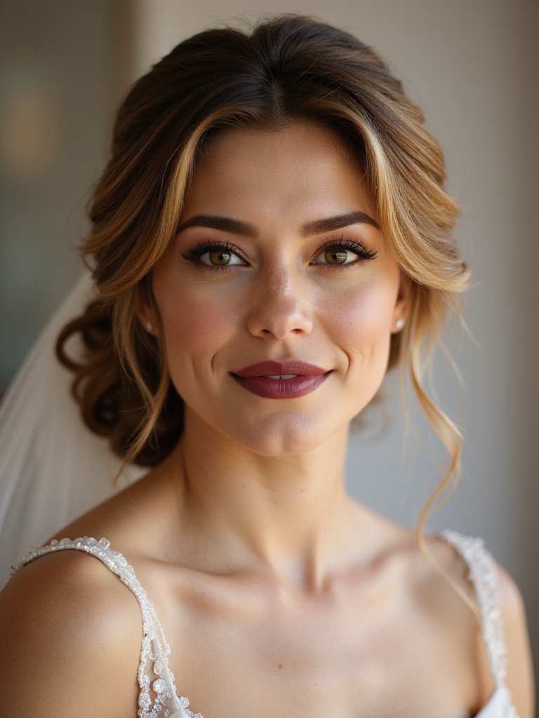 bridesmaids coordinating wedding hairstyles