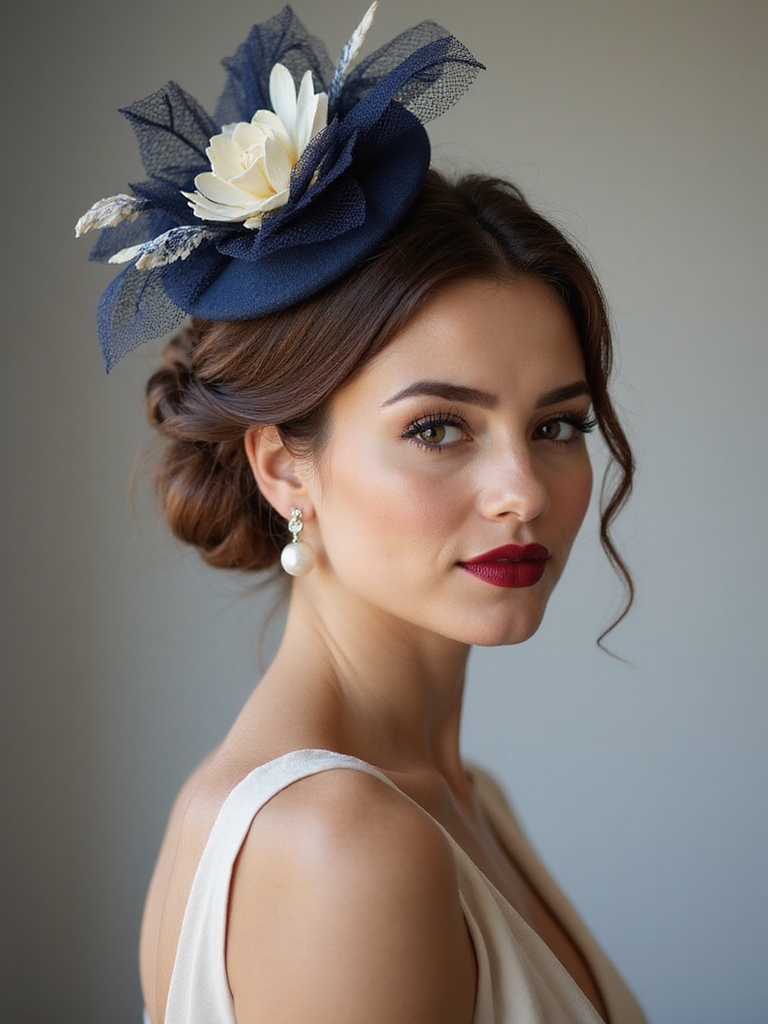 british inspired wedding fascinator styles