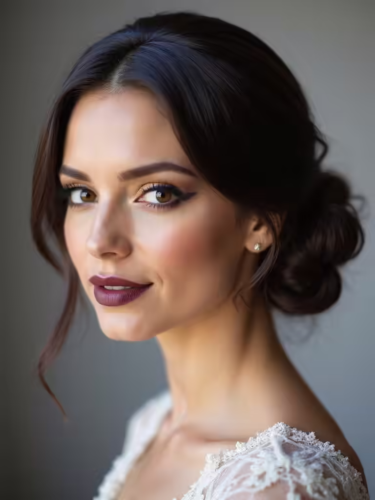 brunette bride hairstyle inspiration