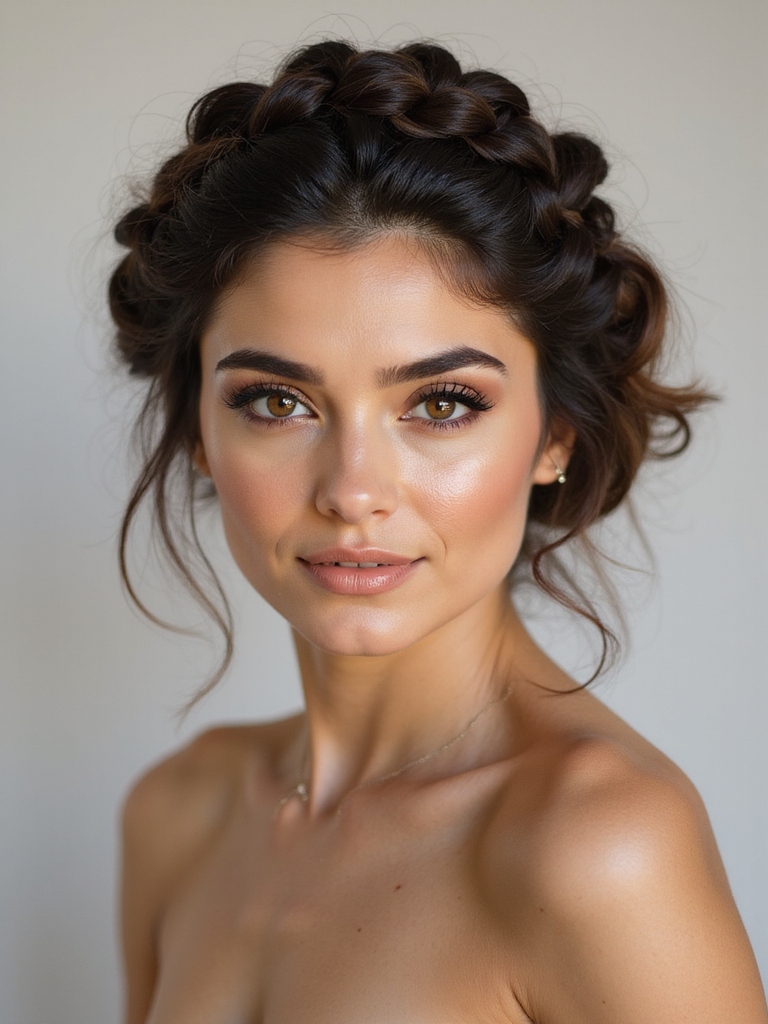 chic braided bridesmaid looks