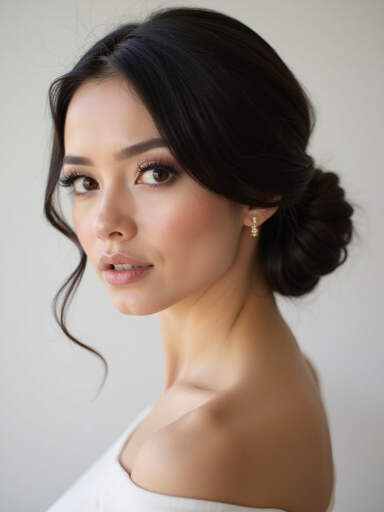 chic low bun elegance