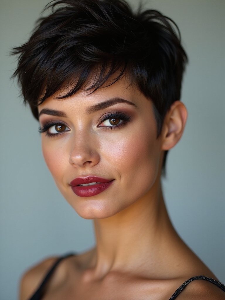 chic low maintenance bridal pixie