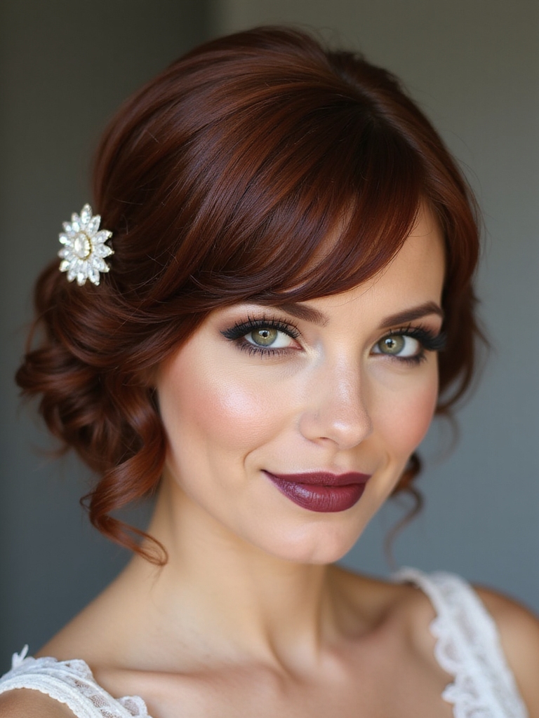chic micro bangs vintage clips