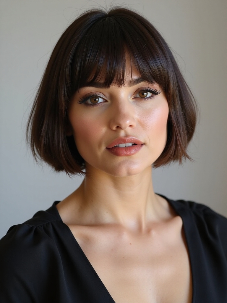 chic summer bridal bob