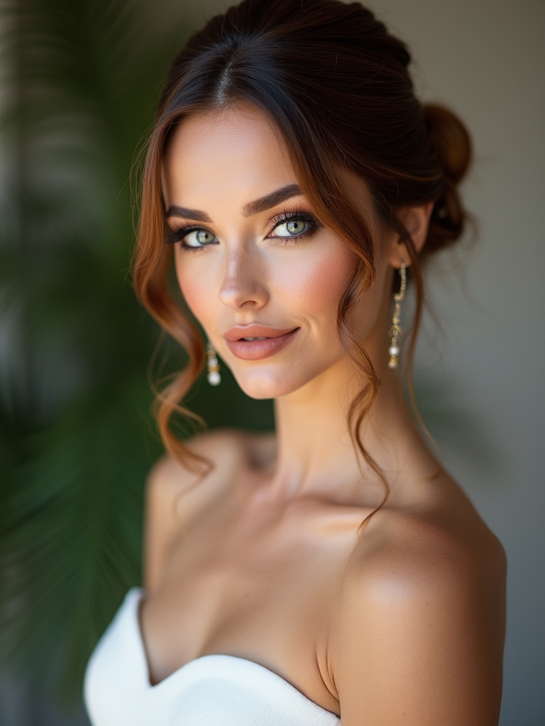 classic and chic bridal buns