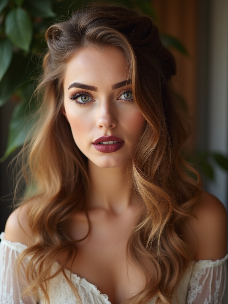 classic romantic bridal hairstyle