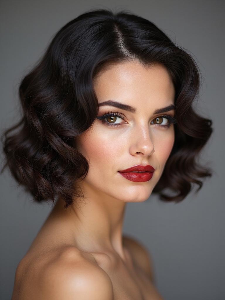 classic s shaped finger waves