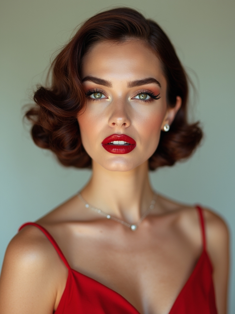 classic s shaped finger waves
