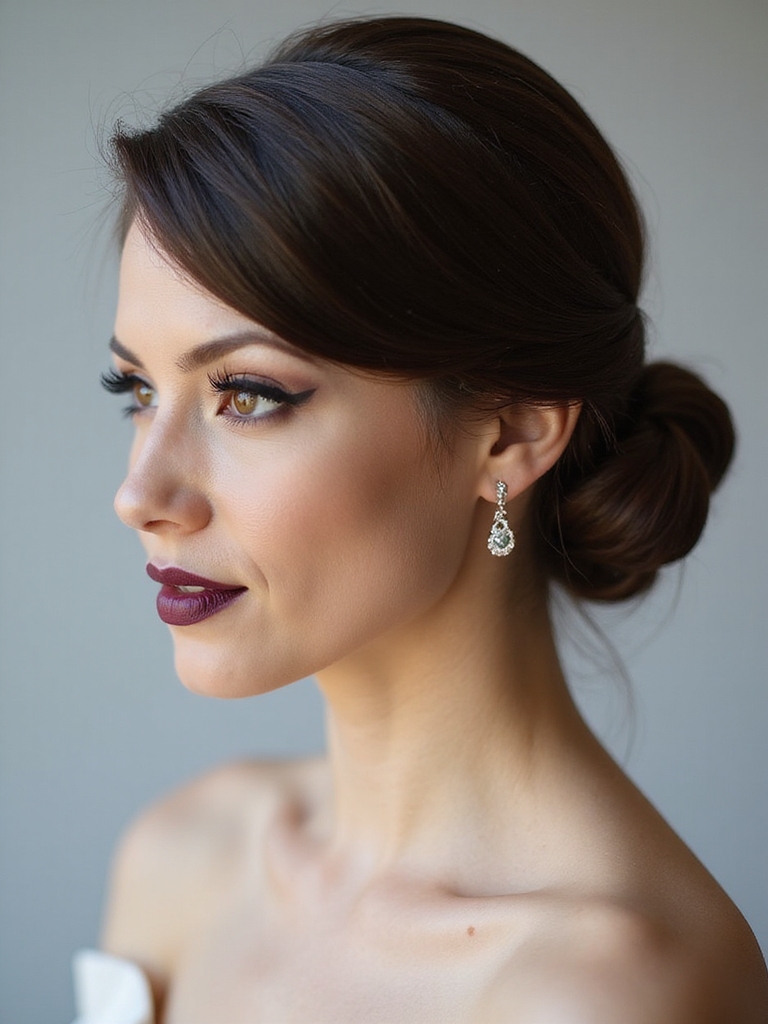 clean center sleek low knot