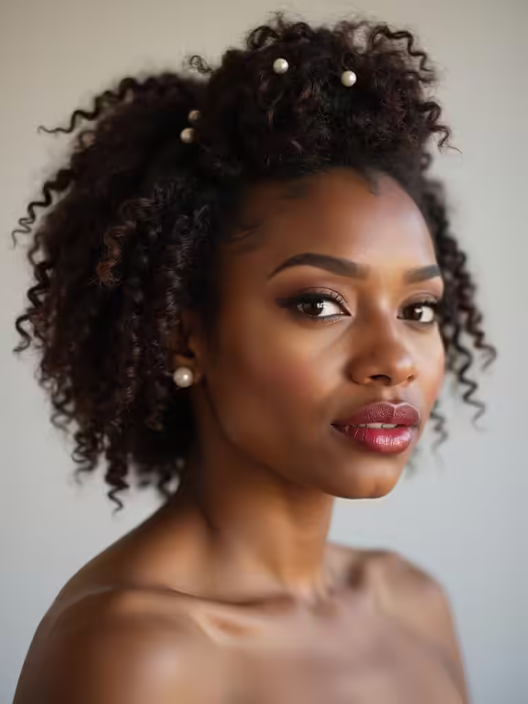 coil forward wedding hair styles