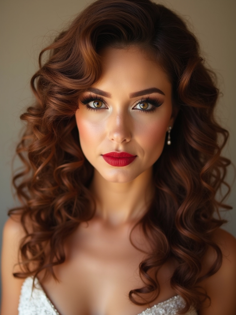 curls ready for celebration
