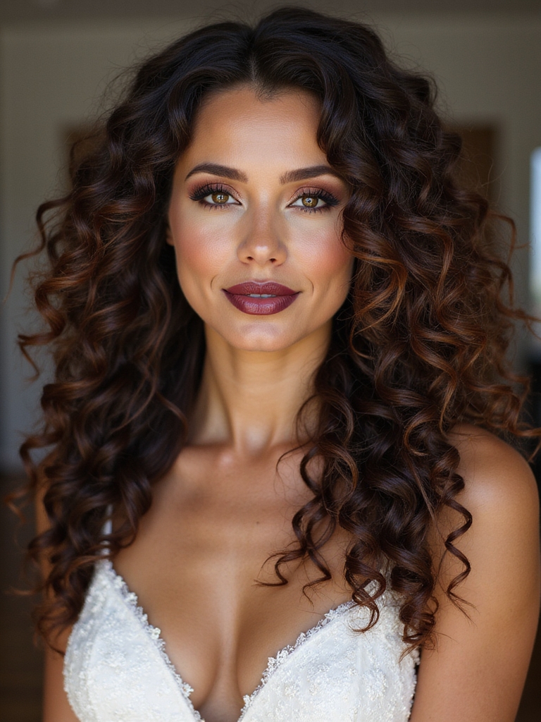 curly bridal hairstyle inspiration