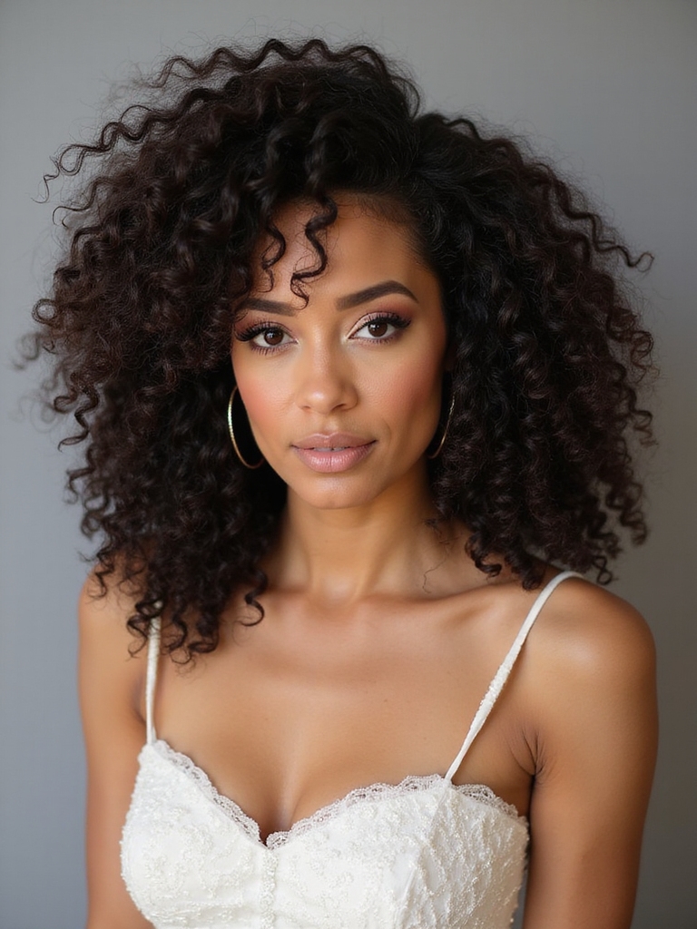 curly bridal hairstyles celebrating texture