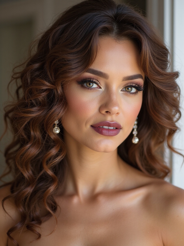 curly bridal styles with product