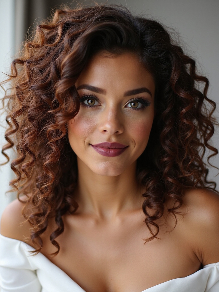 defined natural curls radiant