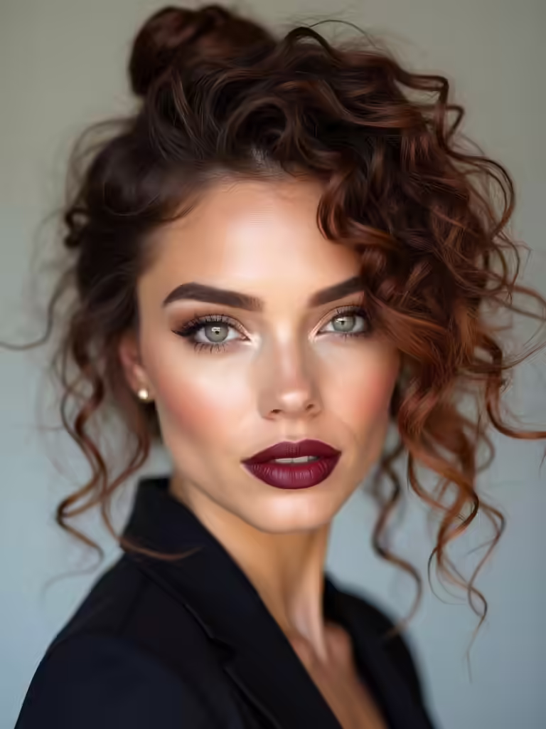 deliberately imperfect low bun