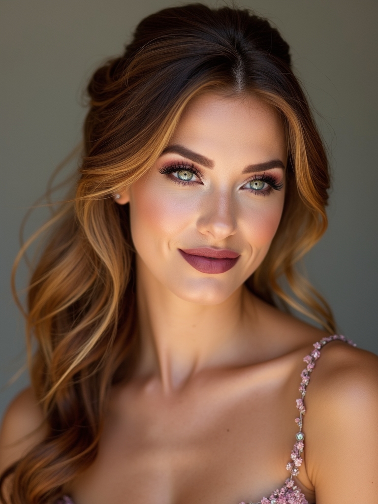 delicate anchored waterfall braid