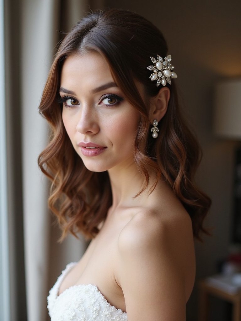 delicate pearl clips finish
