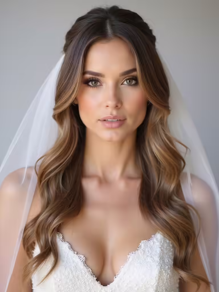 dramatic long bridal veilstyles