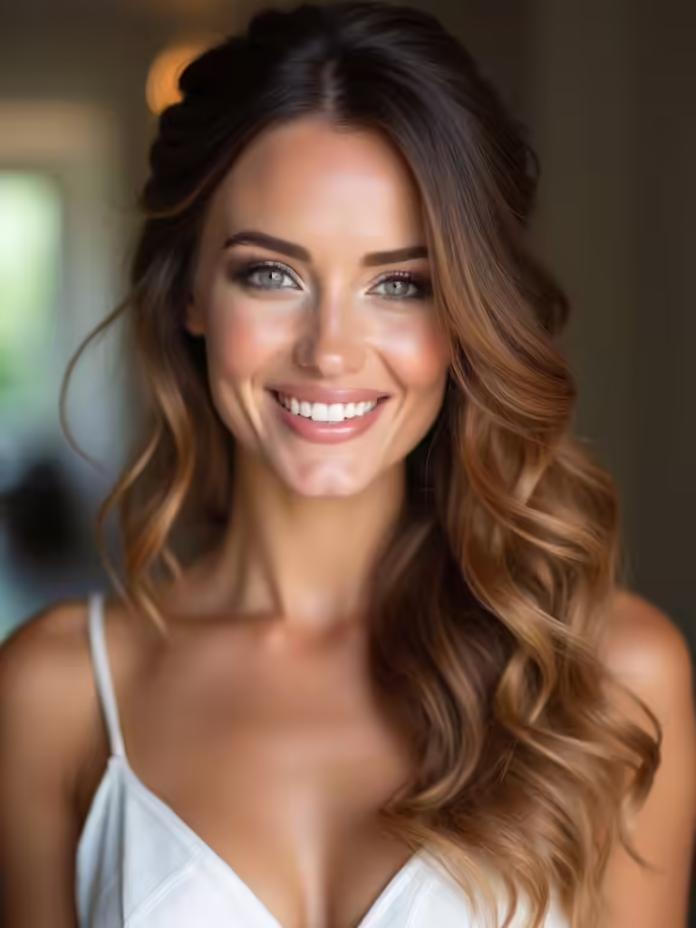 dreamy half up bridesmaid styles
