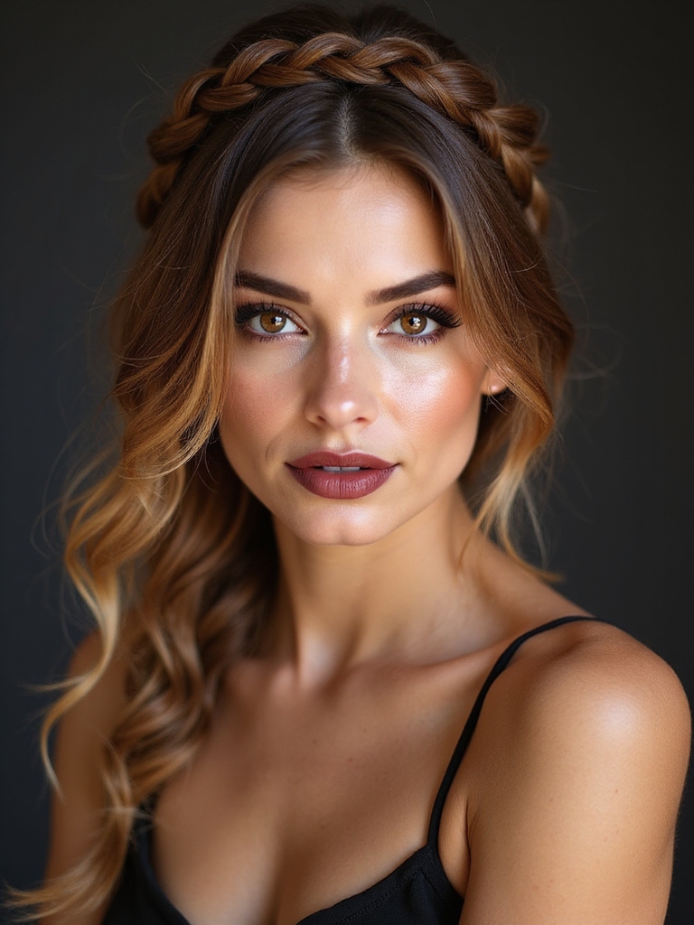 effortless bohemian bridal hairstyle