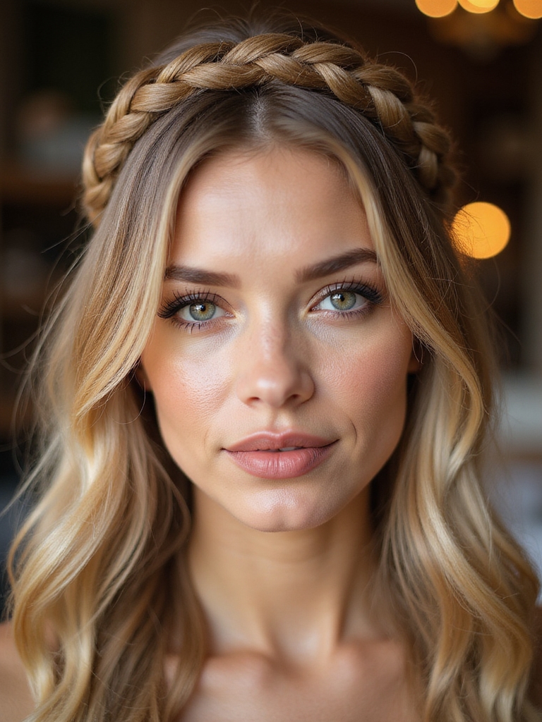 effortless boho braided crown