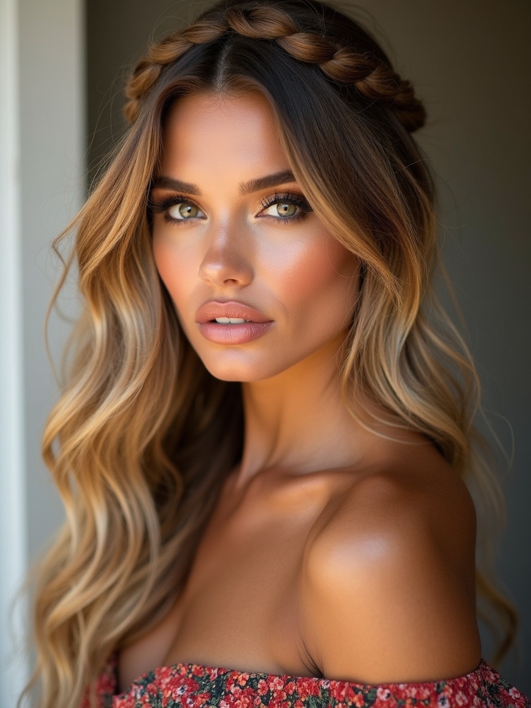 effortless boho braided elegance
