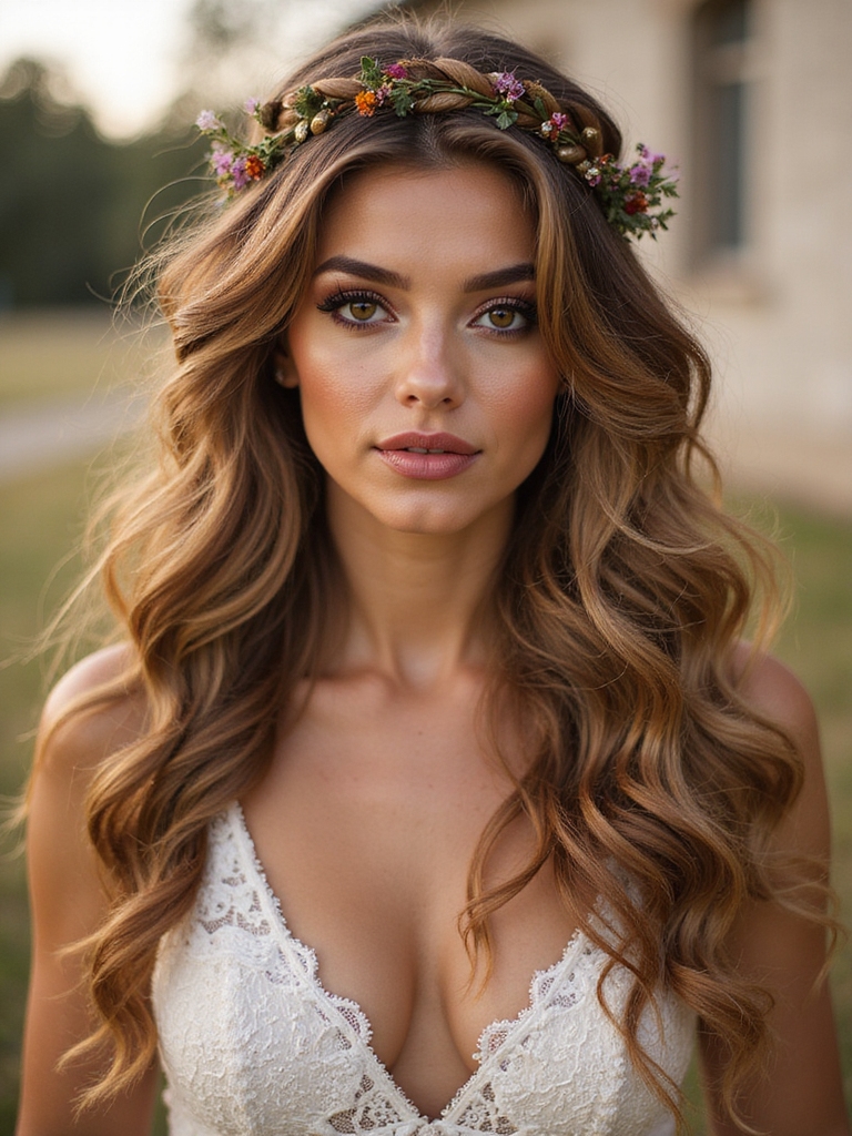 effortless boho crown braid
