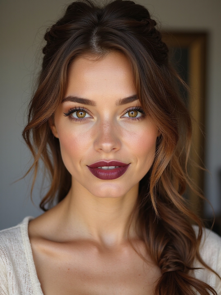 effortless boho half up twist